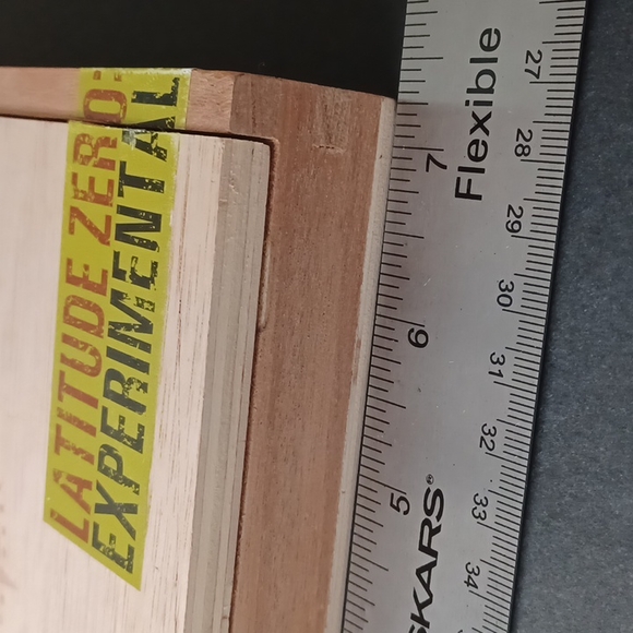 Latitude Zero Wooden Cigar Box - Picture 3 of 6